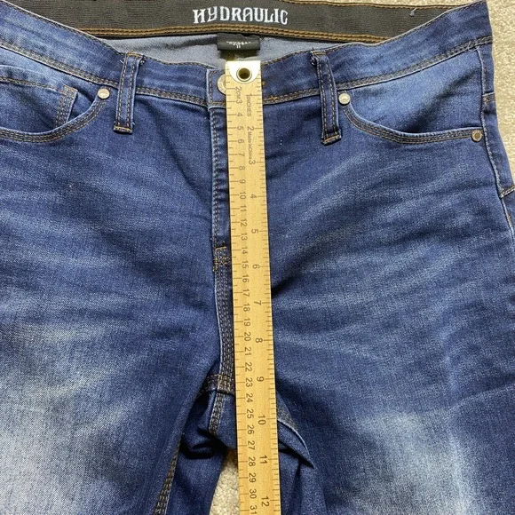 Hydraulic Jeans Womens 11 Blue Ankle Skinny Hydra Lift‎ Stretch Mid Rise Pants - Picture 6 of 11